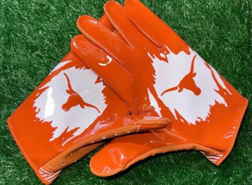 Texas football gloves
